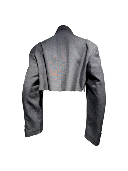 再倖築 I.II Hand-Painted Cropped Jacket