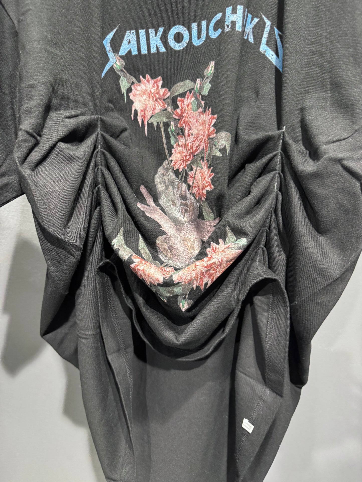 SAIKOUCHIKU tuck gather T shirt