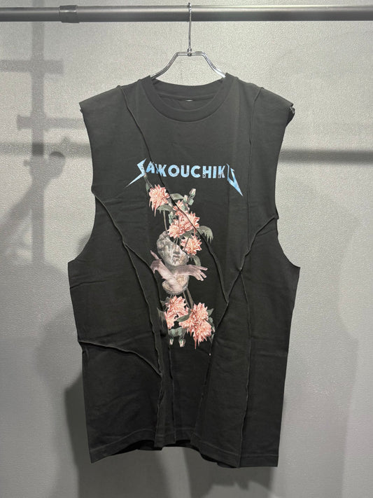 SAIKOUCHIKU cord tank top