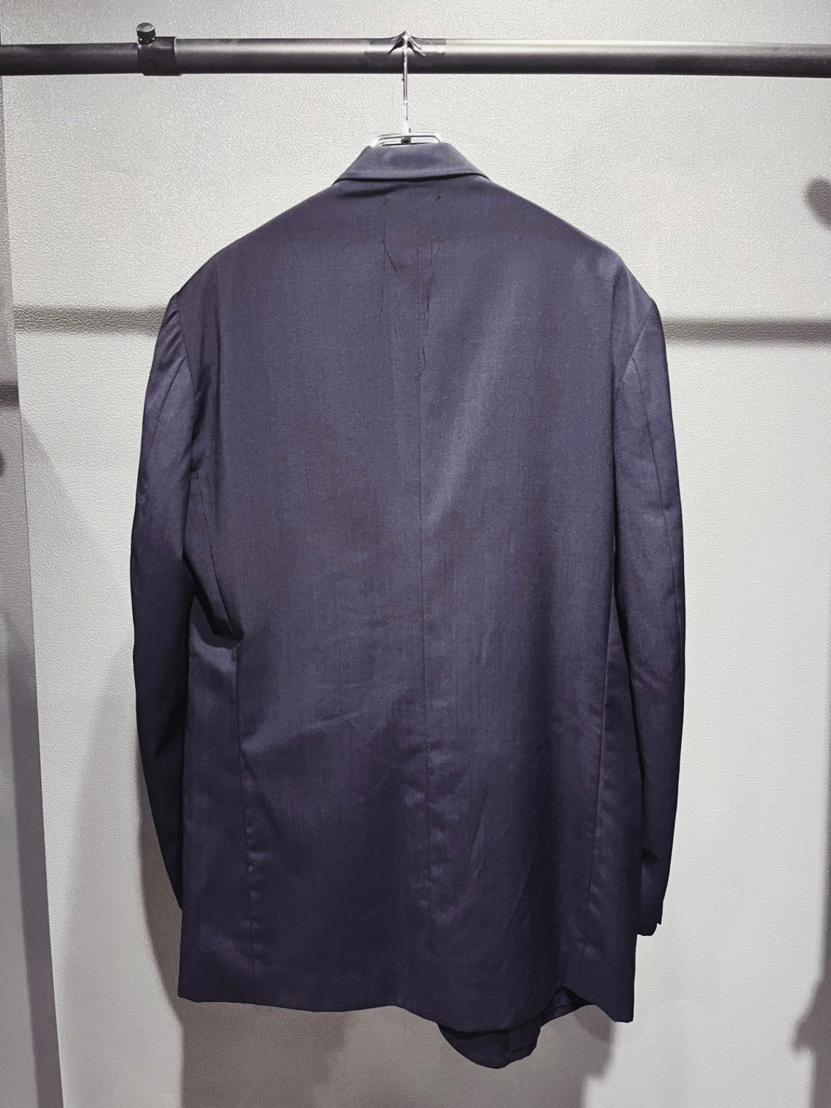 SAIKOUCHIKU Tribal Tattoo Paint Single-Breasted Navy Jacket