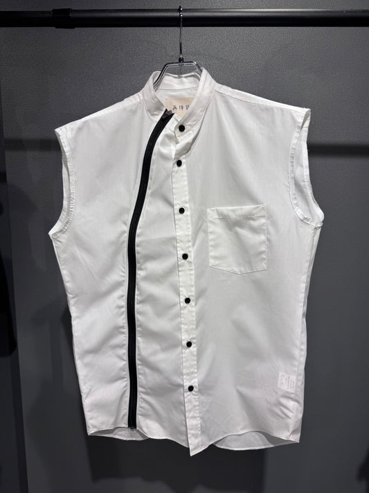 SAIKOUCHIKU zip vest shirt
