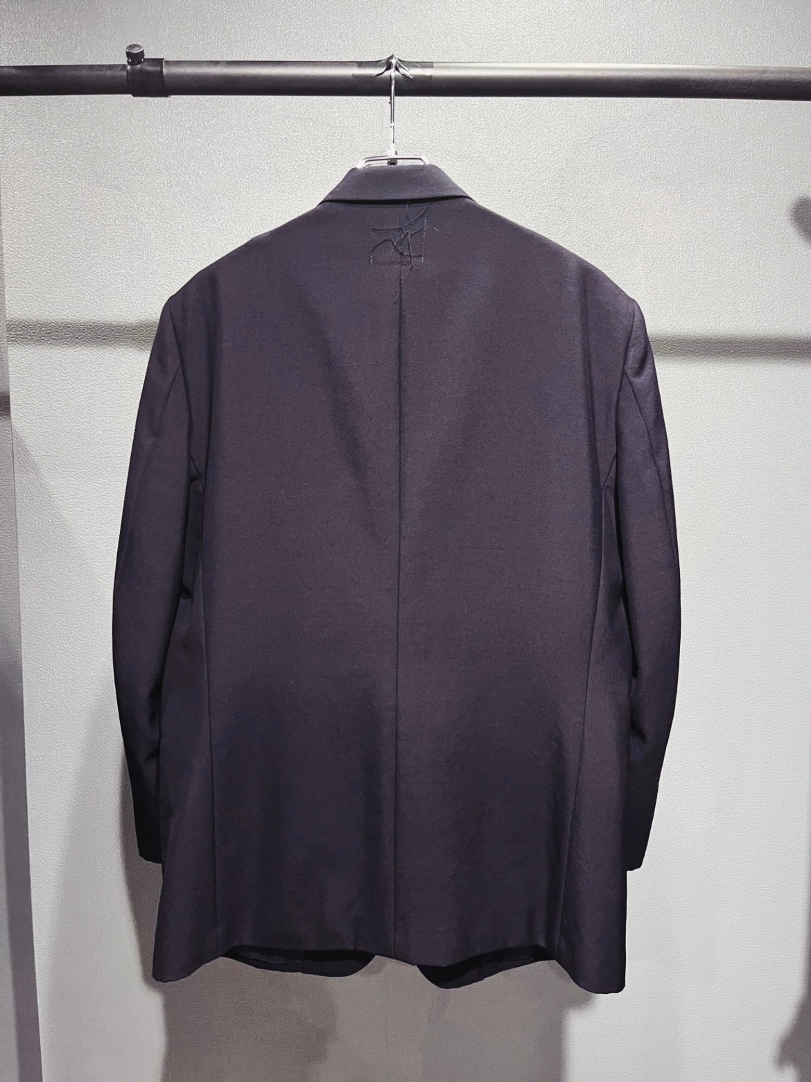 SAIKOUCHIKU Skull & Wing Art-Paint Single-Breasted Navy Jacket