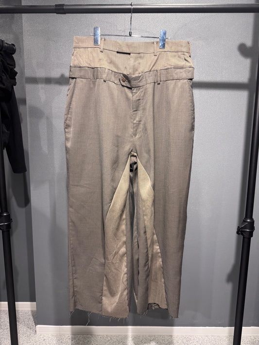 SAIKOUCHIKU double beige パンツ