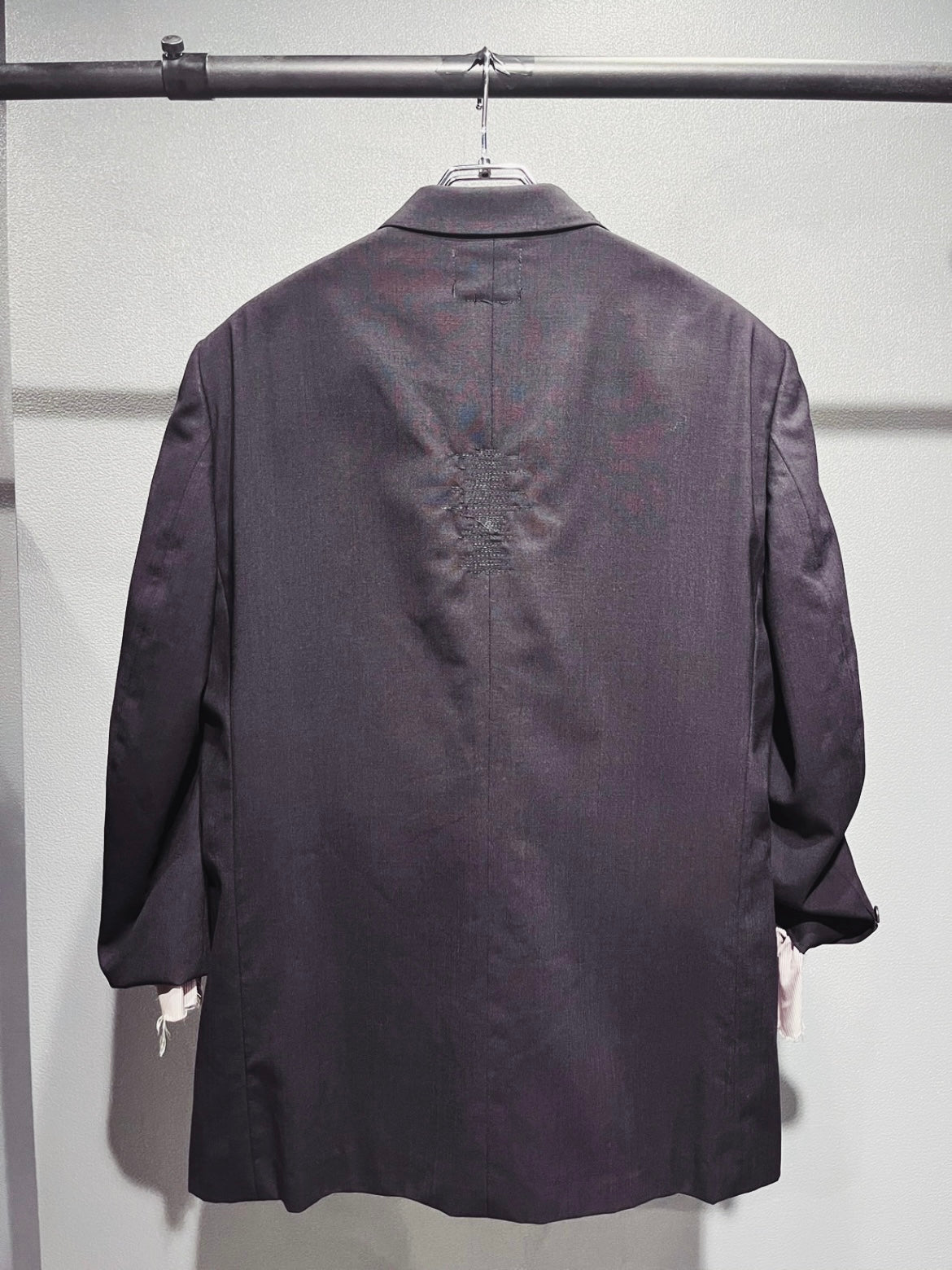 SAIKOUCHIKU Paint-Damaged Deconstructed-Sleeve Jacket