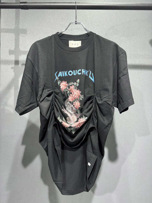 SAIKOUCHIKU tuck gather T shirt