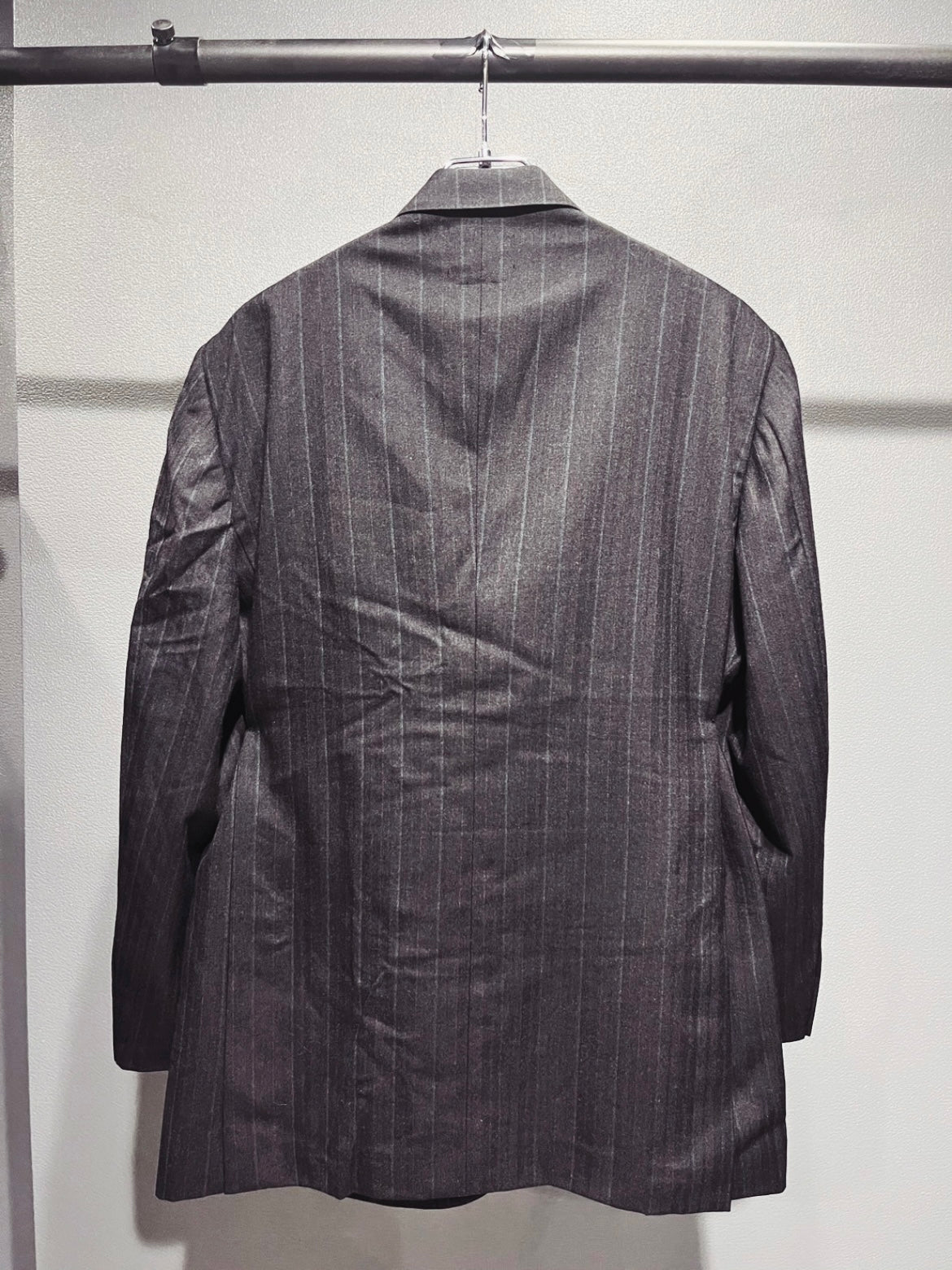 SAIKOUCHIKU Pinstripe Double-Breasted Grey Jacket