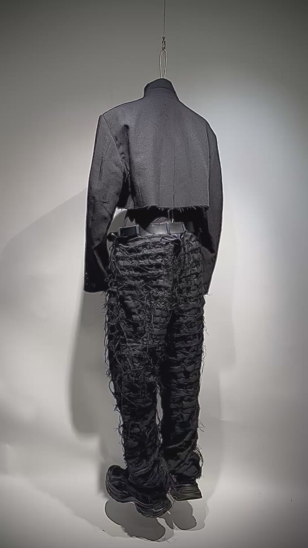 再倖築　ジャケット　コート 再倖築 I.II Hand-Painted Cropped Jacket – 再倖築 online store